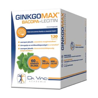 GinkgoMAX + Bacopa + Lecitin lágyzselatin kapszula (120 db)